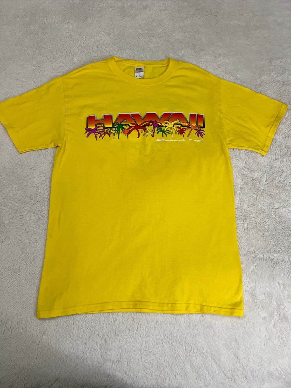 Yellow Hawaii Graphic Tee